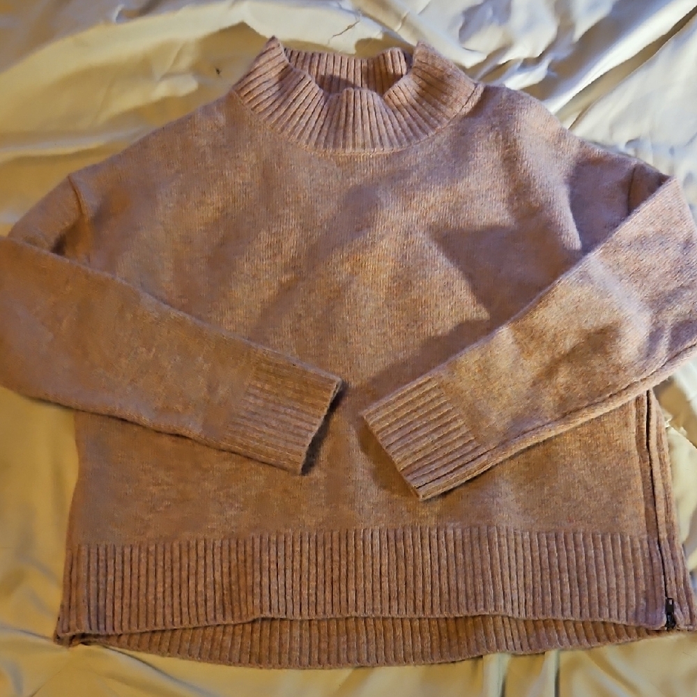 NWOT Sz XS Ripe Blush Pink Knit Cowl Neck Sweater - NURSING FRIENDLY
